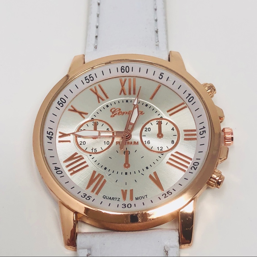 White leather watch - Picture 4 of 8